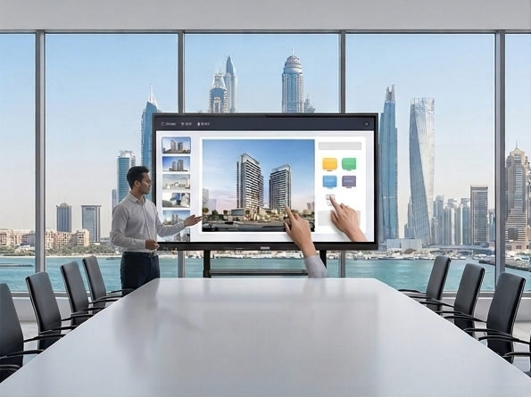 65 inch interactive display with camera